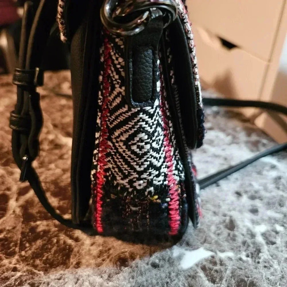 Desigual  | Patchwork Vegan Leather Crossbody/Shoulder Bag with Removable Strap - Picture 8 of 16